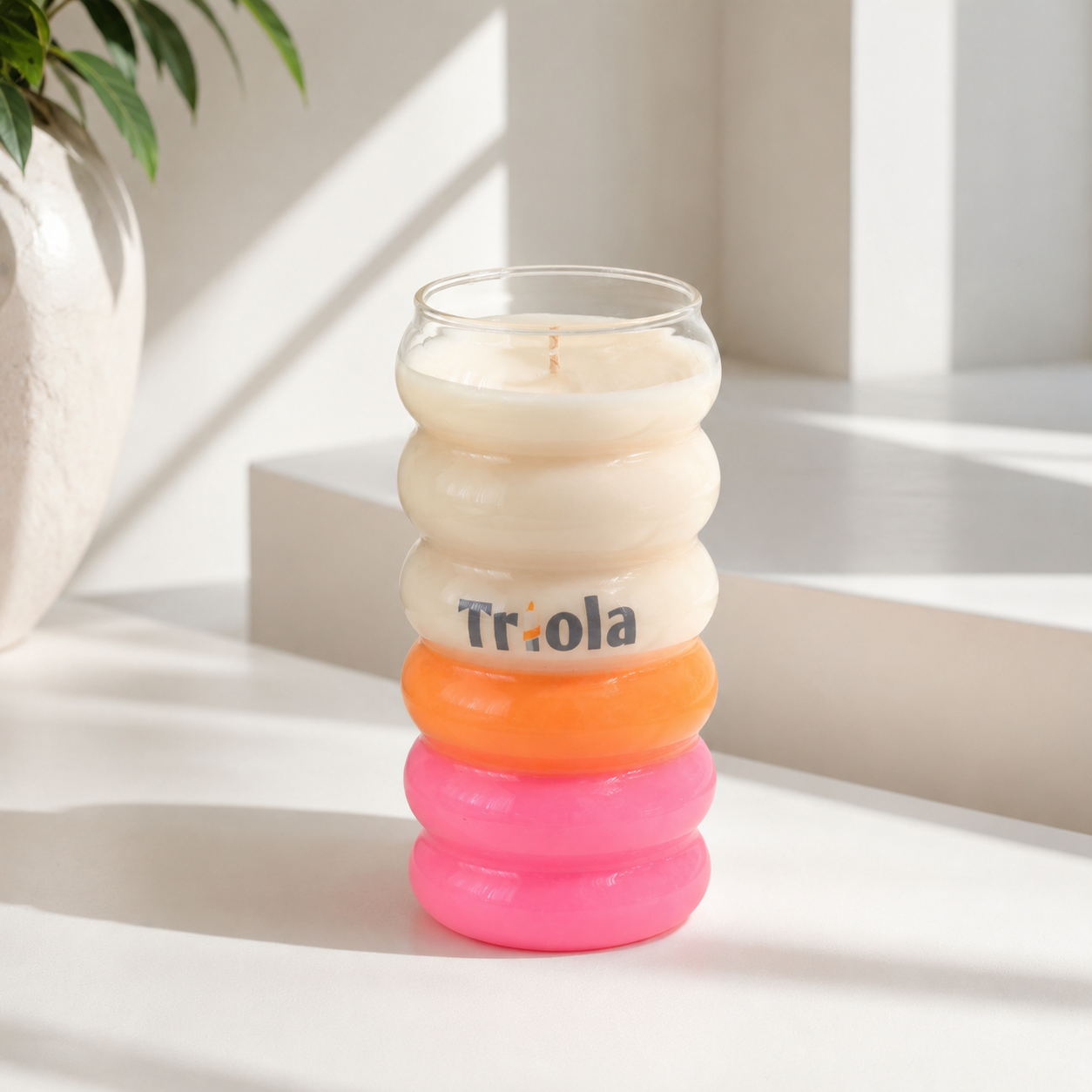 Triola™ Caterpillar - Neon Summer Candle