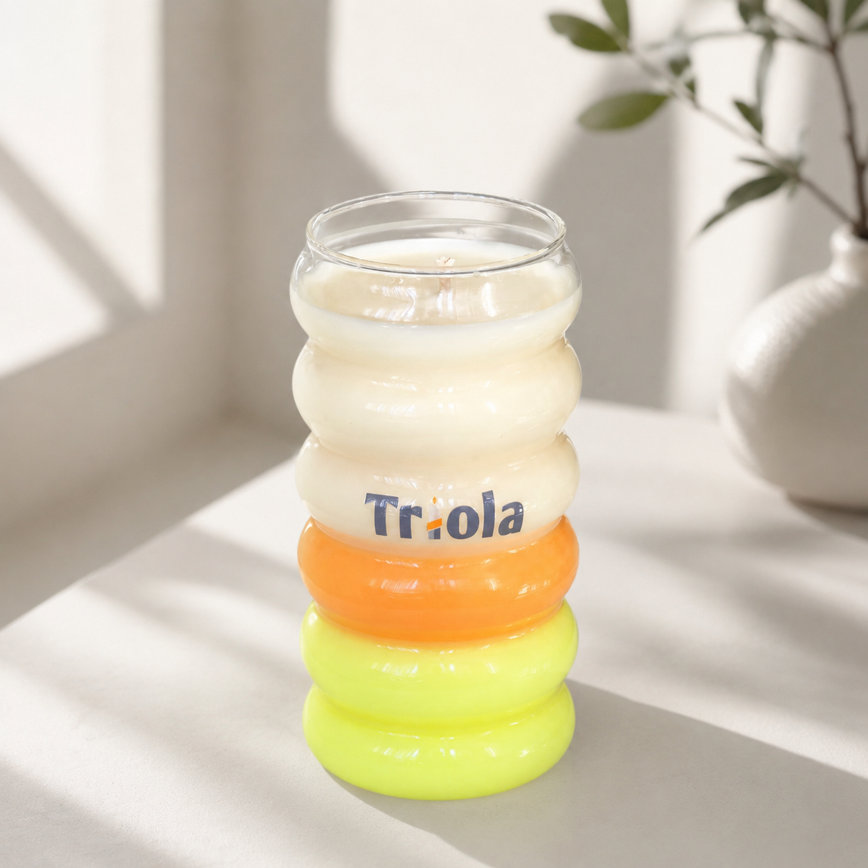 Triola™ Caterpillar - Neon Summer Candle