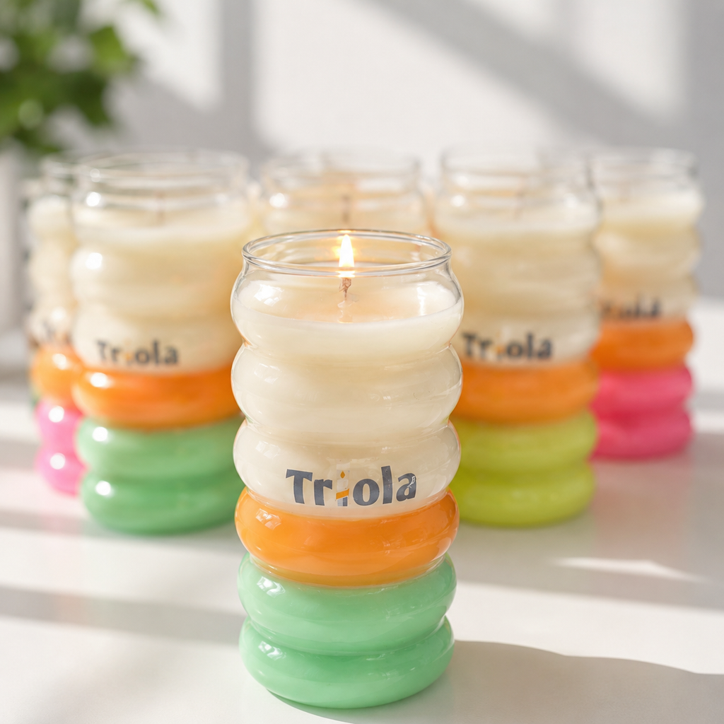 Triola™ Caterpillar - Neon Summer Candle