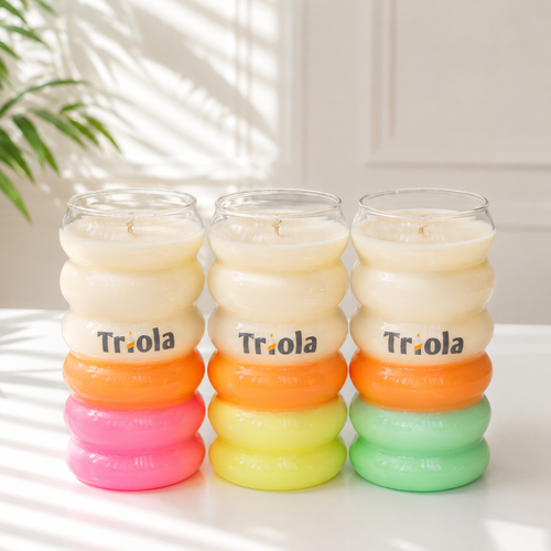 Triola™ Caterpillar - Neon Summer Candle