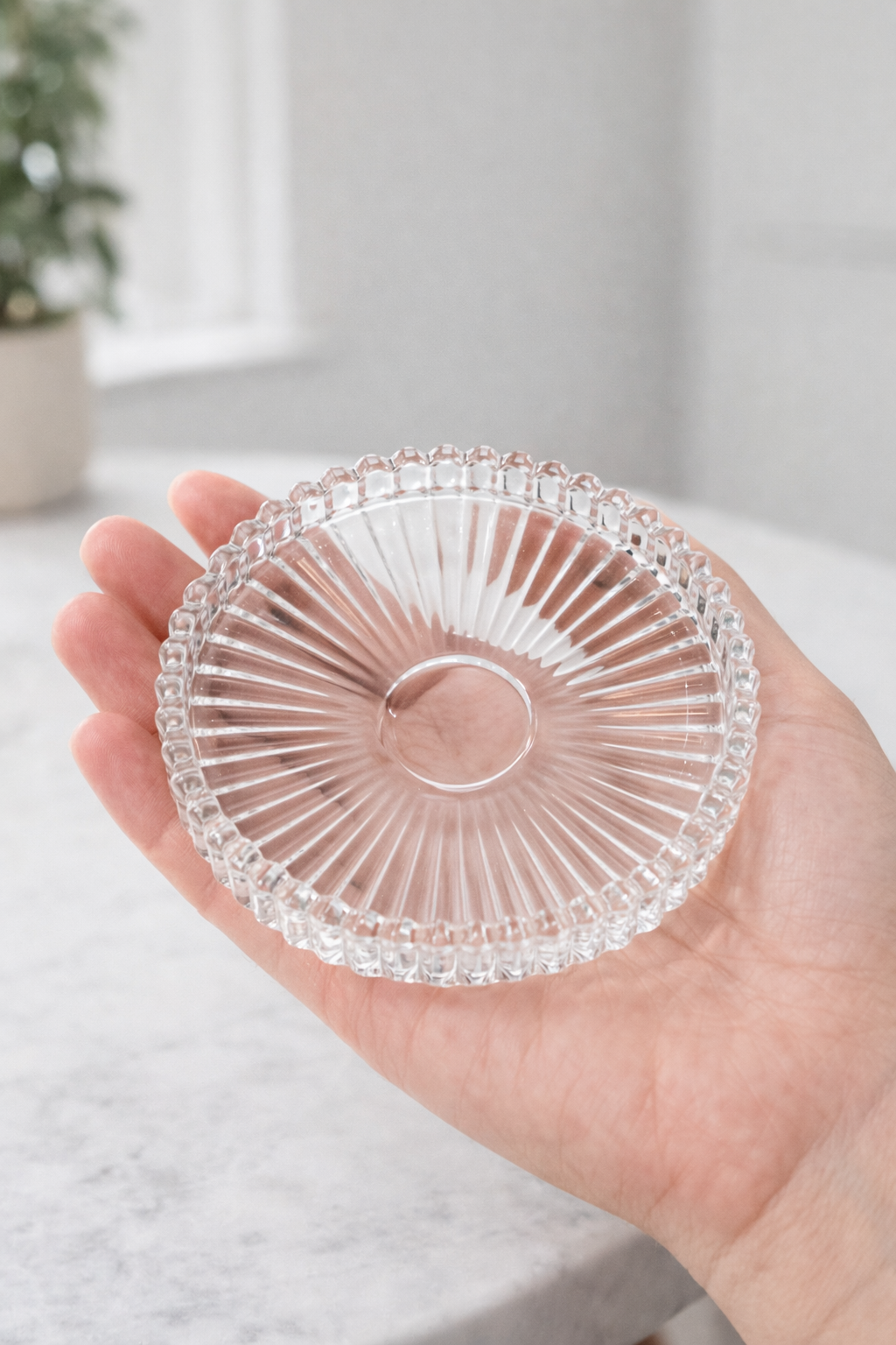 Triola Glass Candle Coaster (Single Piece)