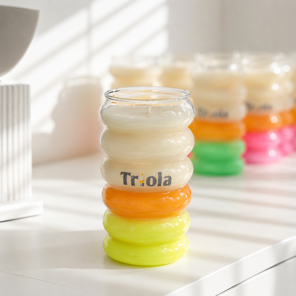Triola™ Caterpillar - Neon Summer Candle