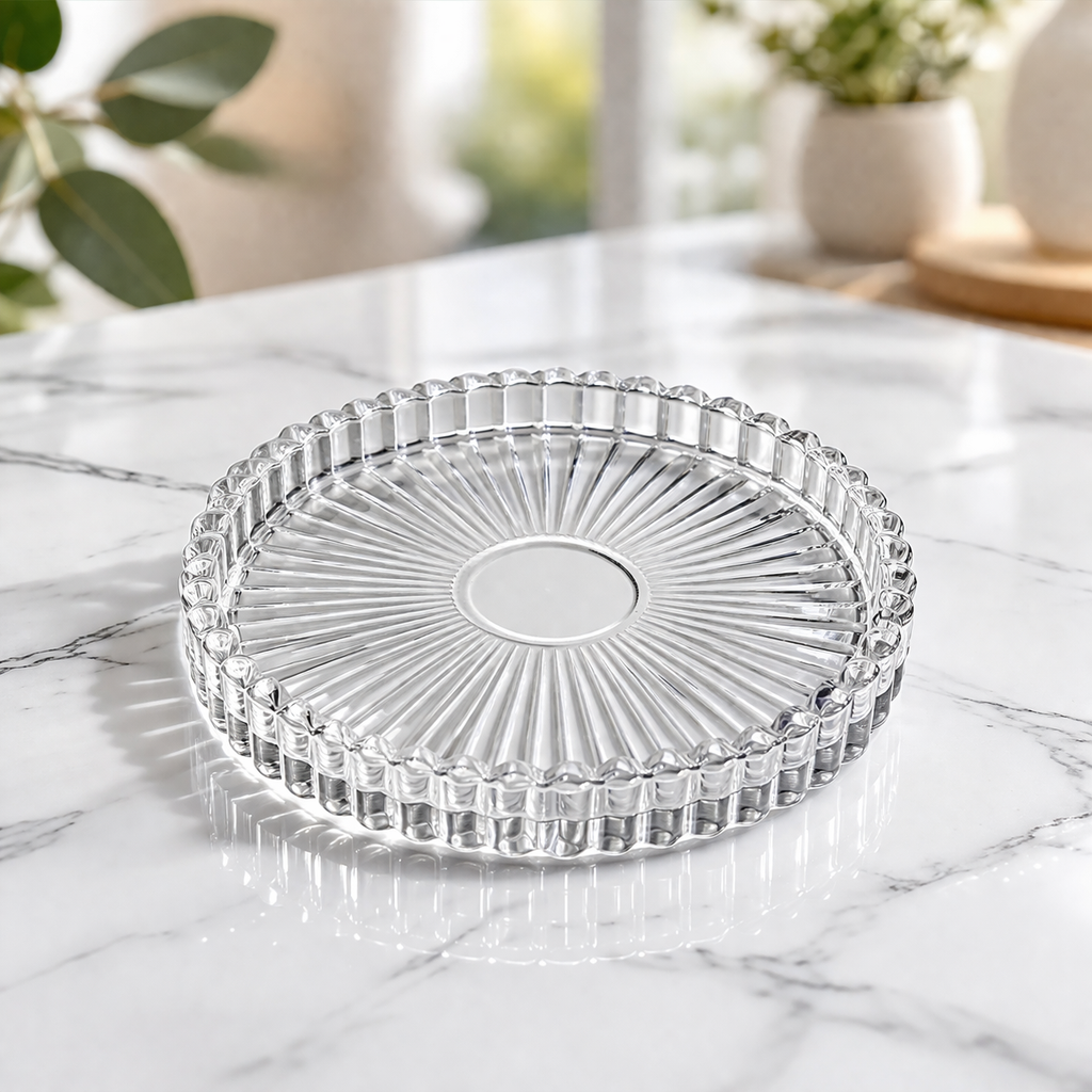 Triola Glass Candle Coaster (Single Piece)